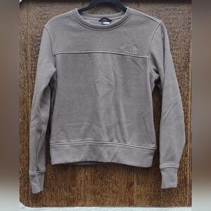 The North Face Brown Pullover Fleece Lined Sweatshirt Women's Small